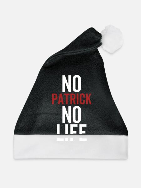 Kein Patrick Kein Leben - Weihnachtsmütze - Schwarz/Weiß - Vorne