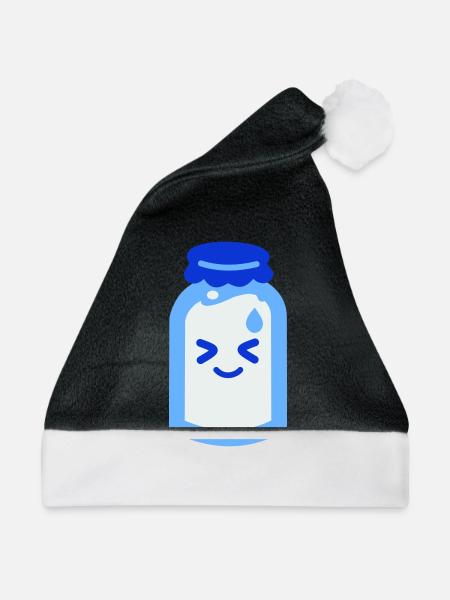 Sanshoku - Milch - Weihnachtsmütze - Schwarz/Weiß
