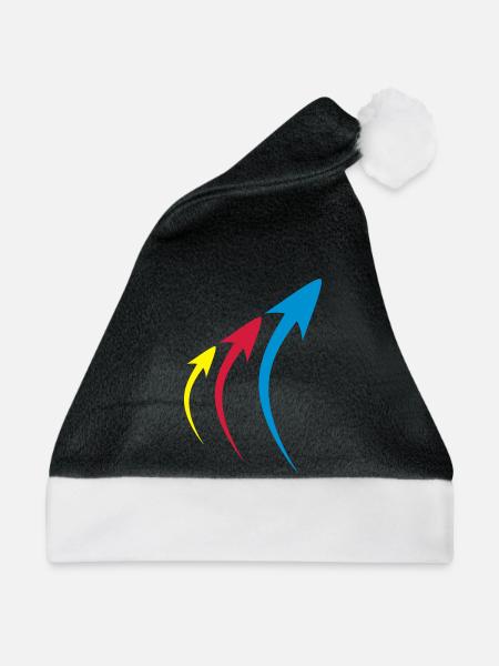 pfeile formen symbole - Weihnachtsmütze - Schwarz/Weiß