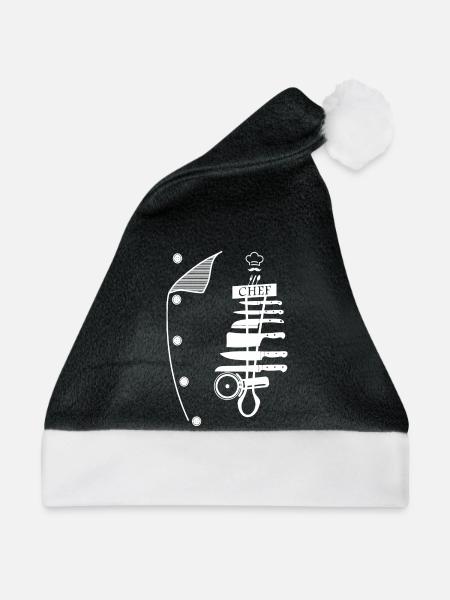 Koch - Weihnachtsmütze - Schwarz/Weiß