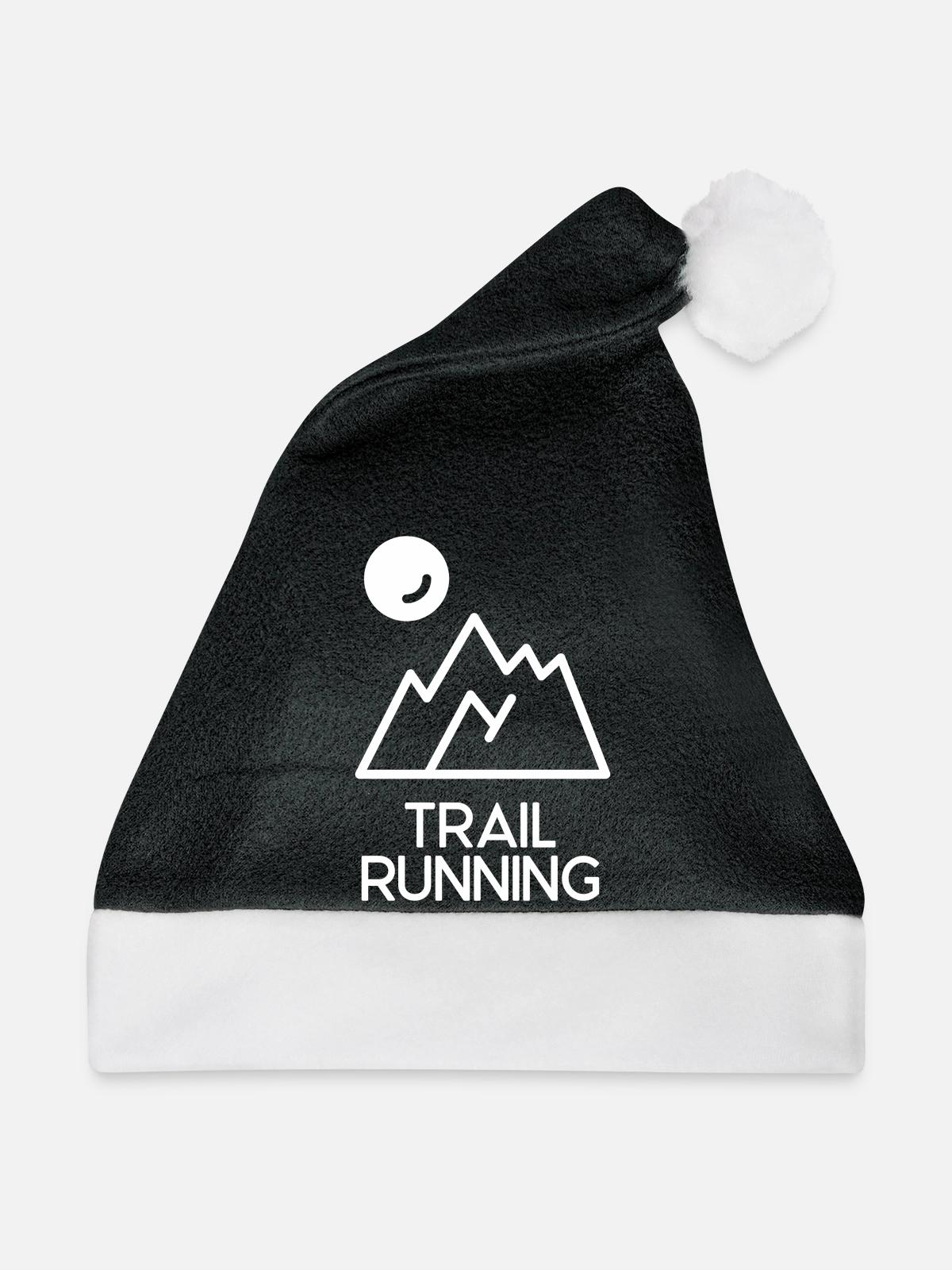 Trailrunning - Weihnachtsmütze - Schwarz/Weiß - Vorne