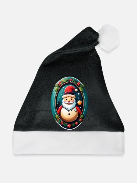 Weihnachtsmann - Weihnachtsmütze - Schwarz/Weiß