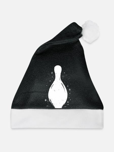 Bowling Pins Skizze - Weihnachtsmütze - Schwarz/Weiß