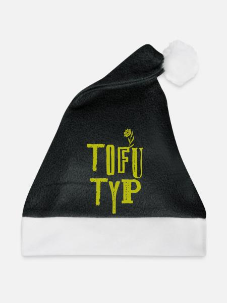 Tofu Typ 2 - Weihnachtsmütze - Schwarz/Weiß