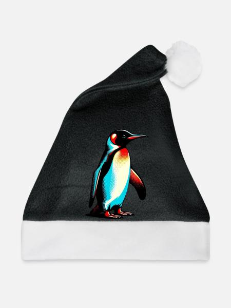 Pinguin - Weihnachtsmütze - Schwarz/Weiß