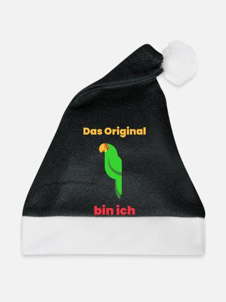 Das Original bin ich - Weihnachtsmütze - Schwarz/Weiß
