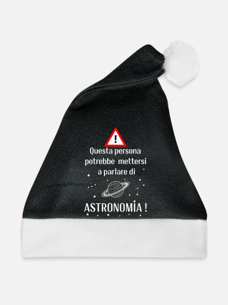 Astronomie-Enthusiast - Weihnachtsmütze - Schwarz/Weiß - Vorne