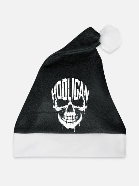 Hooligan – Sport Ultra Tee - Weihnachtsmütze - Schwarz/Weiß - Vorne