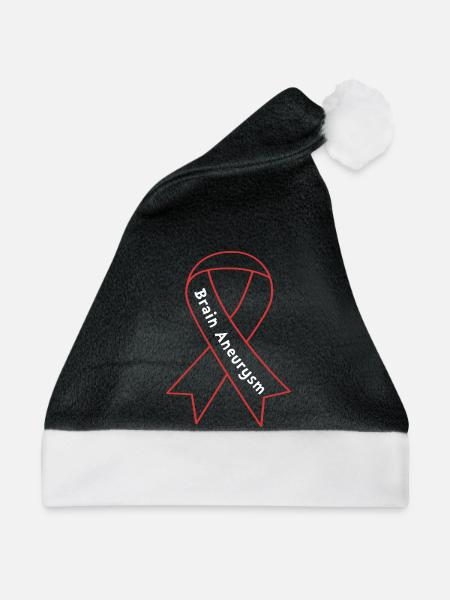 Aneurysma Gehirn - Weihnachtsmütze - Schwarz/Weiß