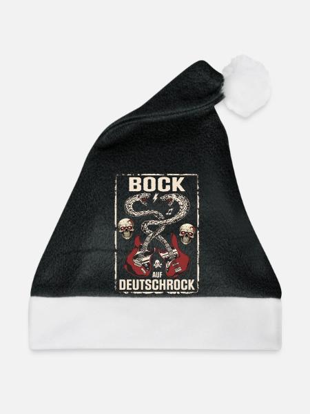 Bock auf Deutschrock - Weihnachtsmütze - Schwarz/Weiß