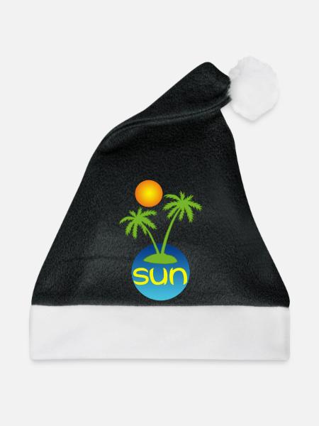 Paradies in der Sonne - Weihnachtsmütze - Schwarz/Weiß