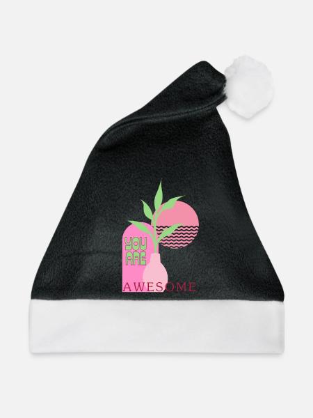 You are awesome - Weihnachtsmütze - Schwarz/Weiß