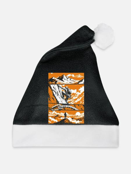 Summit Victory Mountain Art - Weihnachtsmütze - Schwarz/Weiß