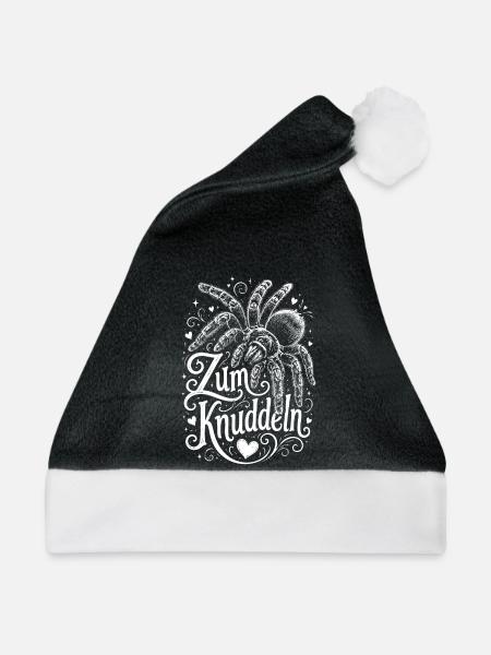 Vogelspinnen Fan - Weihnachtsmütze - Schwarz/Weiß - Vorne