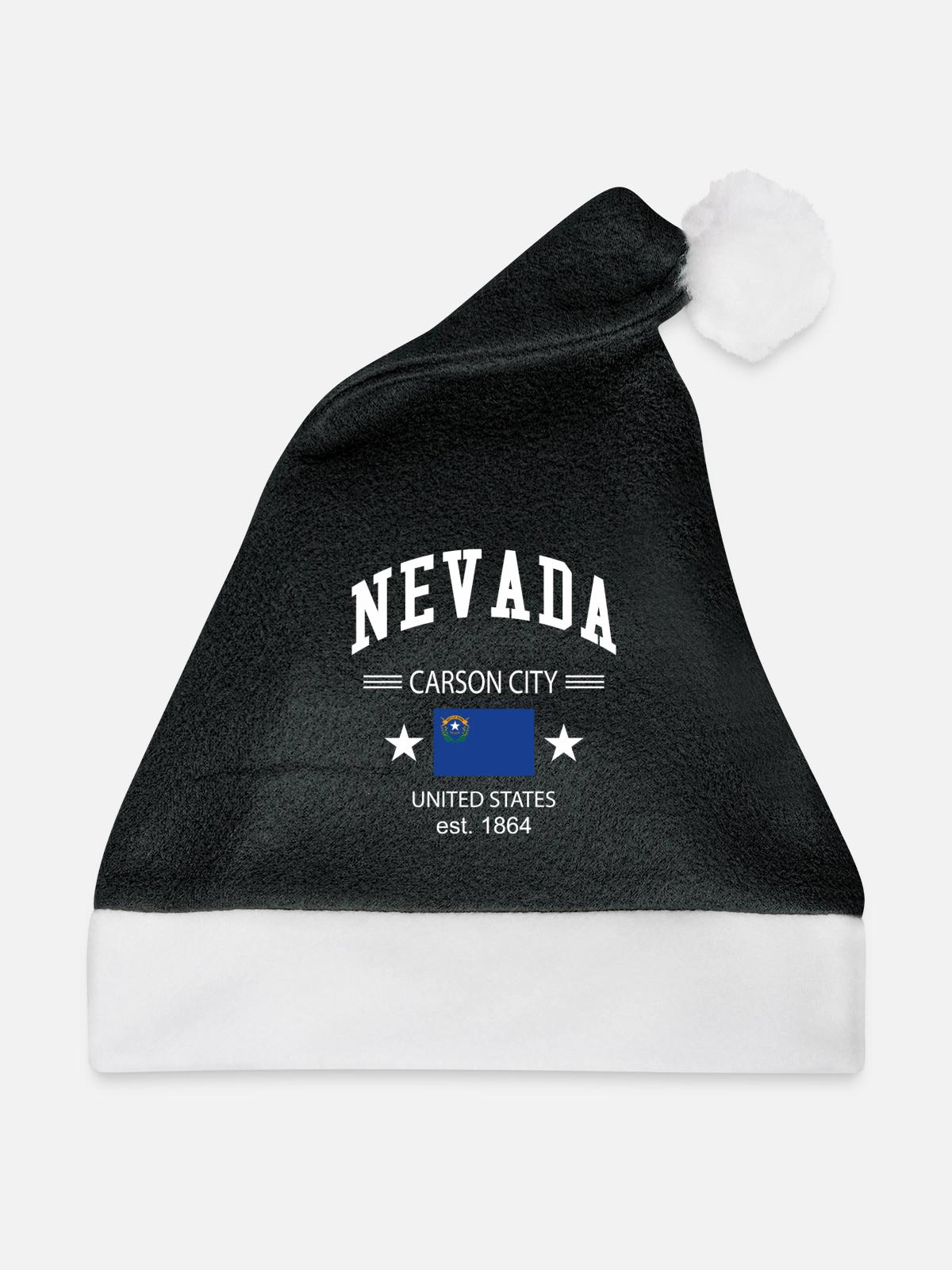 Nevada - Weihnachtsmütze - Schwarz/Weiß - Vorne