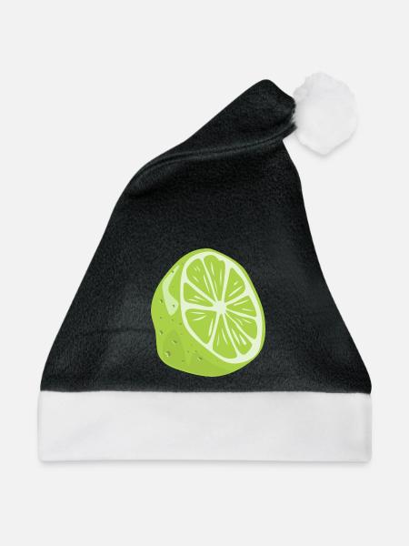 Limette - Weihnachtsmütze - Schwarz/Weiß