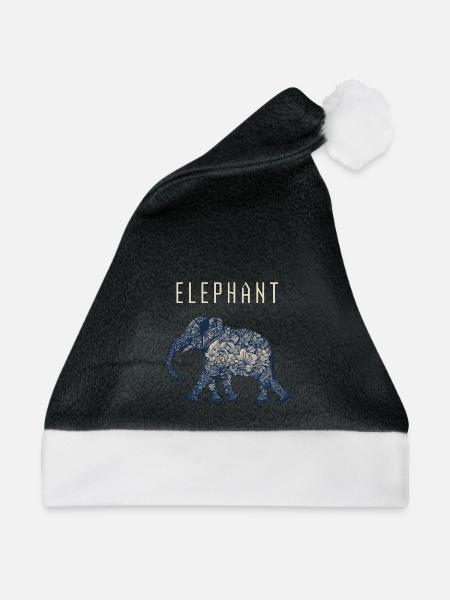 Elephant - Weihnachtsmütze - Schwarz/Weiß