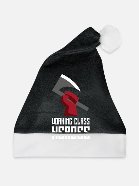 WORKING CLASS HEROES - Weihnachtsmütze - Schwarz/Weiß - Vorne