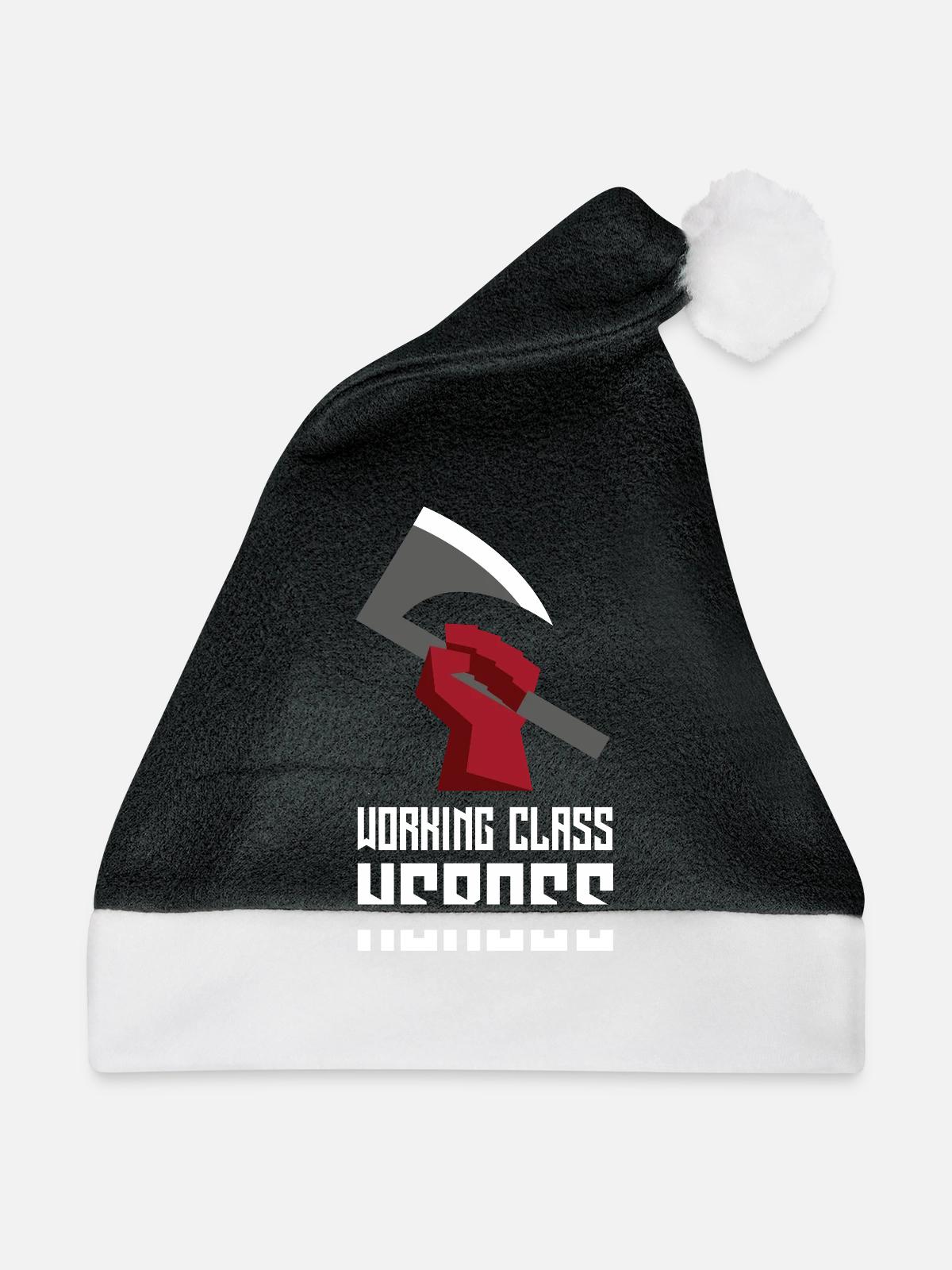 WORKING CLASS HEROES - Weihnachtsmütze - Schwarz/Weiß - Vorne