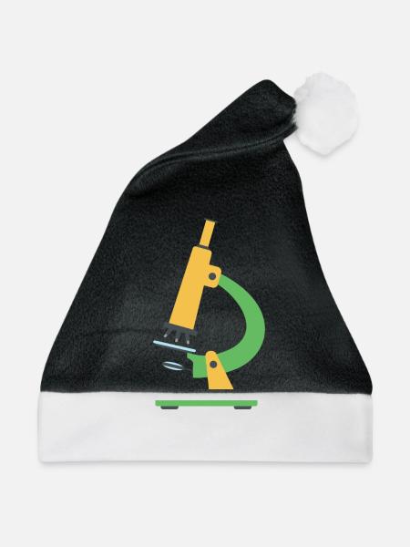 Mikroskop - Weihnachtsmütze - Schwarz/Weiß