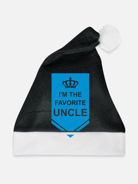 im the favorite uncle - Weihnachtsmütze - Schwarz/Weiß