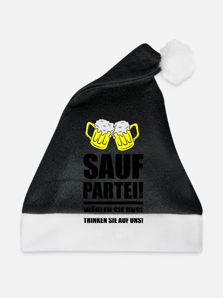 sauf partei - Weihnachtsmütze - Schwarz/Weiß