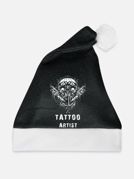 Tattoo Künstler - Weihnachtsmütze - Schwarz/Weiß