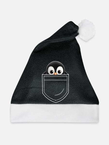 Pinguin - Weihnachtsmütze - Schwarz/Weiß
