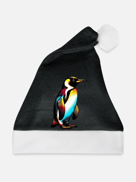 Pinguin - Weihnachtsmütze - Schwarz/Weiß