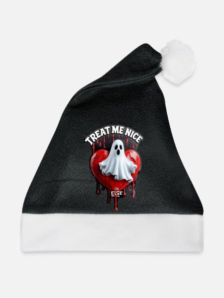 Behandle mich richtig, sonst...! - Weihnachtsmütze - Schwarz/Weiß