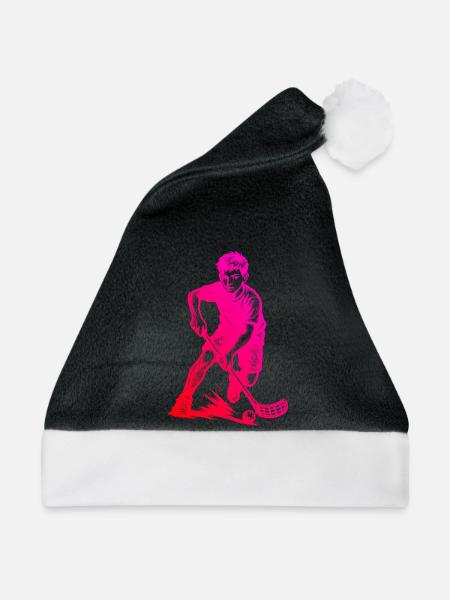 Ein Must Have für echte Unihockey - Weihnachtsmütze - Schwarz/Weiß