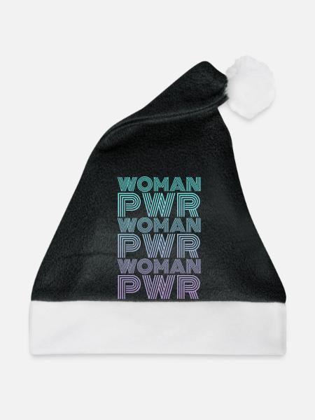 Woman Power Frauenrechte - Weihnachtsmütze - Schwarz/Weiß