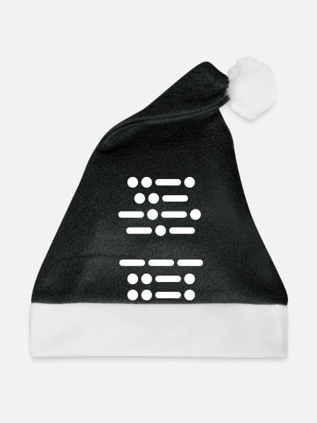 Verpiss dich im Morsecode - Weihnachtsmütze - Schwarz/Weiß