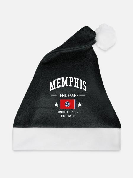 Memphis - Weihnachtsmütze - Schwarz/Weiß - Vorne