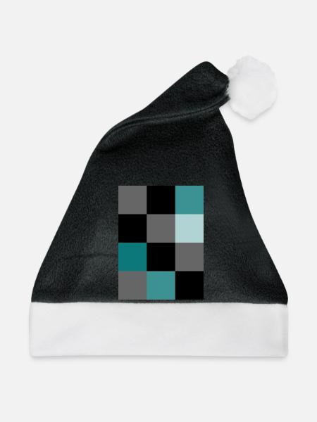 Petrol Pixel - Weihnachtsmütze - Schwarz/Weiß