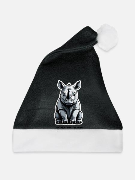 Save rihnos - Weihnachtsmütze - Schwarz/Weiß