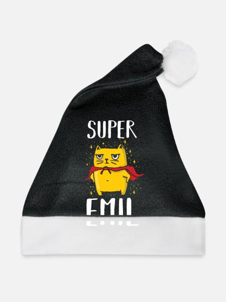 Emil - Weihnachtsmütze - Schwarz/Weiß - Vorne