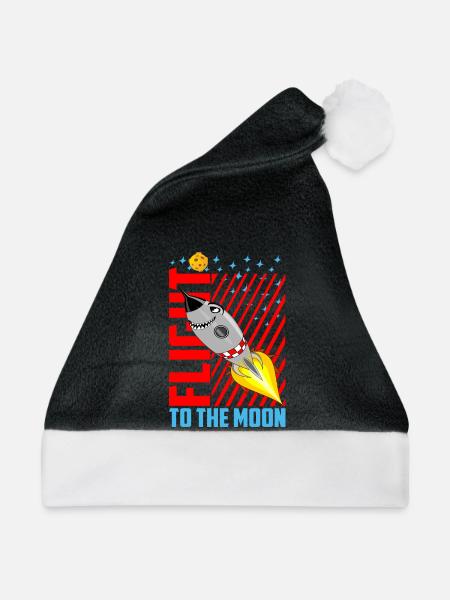 Der Flug zum Mond - Weihnachtsmütze - Schwarz/Weiß