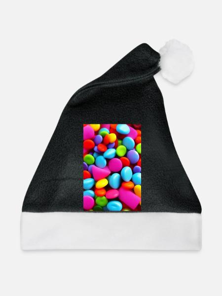 Bonbons - Weihnachtsmütze - Schwarz/Weiß