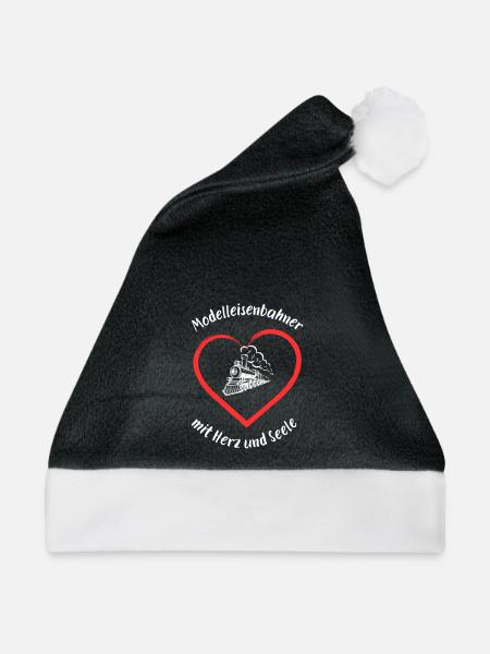 Modelleisenbahner - Weihnachtsmütze - Schwarz/Weiß