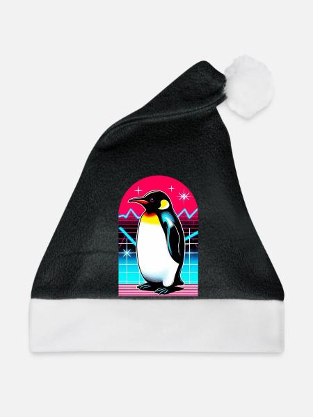 Pinguin - Weihnachtsmütze - Schwarz/Weiß