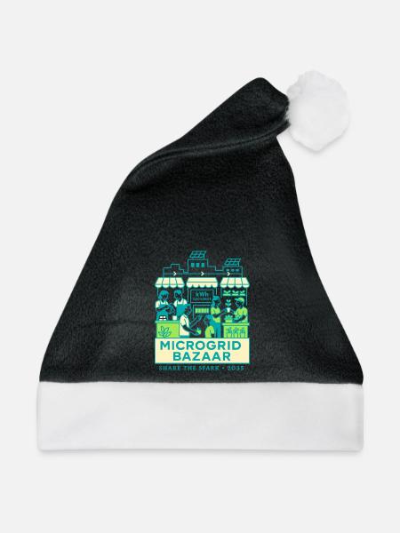 Microgrid Bazaar - Weihnachtsmütze - Schwarz/Weiß