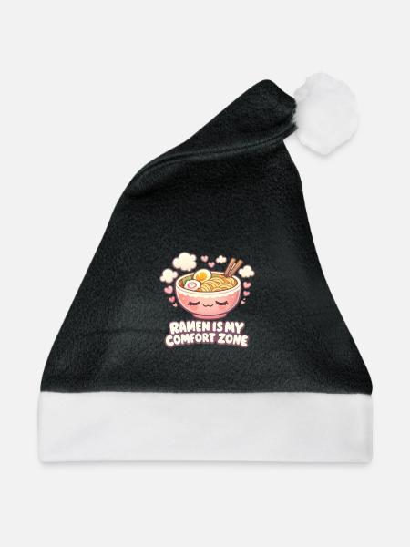 Ramen is my comfort Zone - Weihnachtsmütze - Schwarz/Weiß