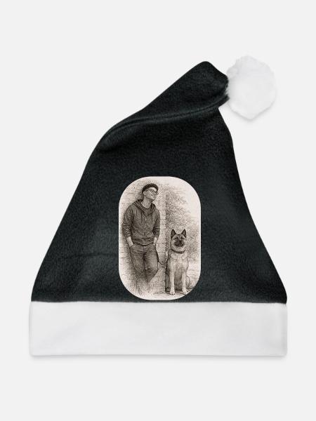 Matt & Holly - Weihnachtsmütze - Schwarz/Weiß - Vorne