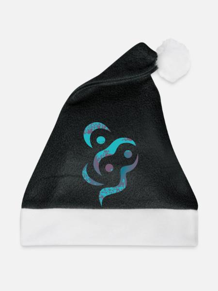 yoga-design_16 - Weihnachtsmütze - Schwarz/Weiß
