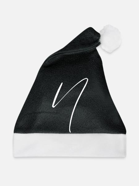 N - Weihnachtsmütze - Schwarz/Weiß - Vorne