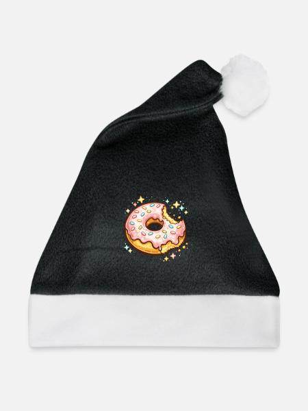 Donut Funkel Sprinkles - Weihnachtsmütze - Schwarz/Weiß