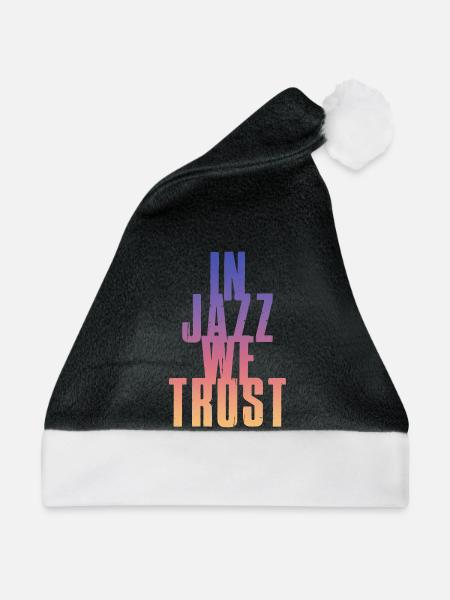 In Jazz we Trust - Weihnachtsmütze - Schwarz/Weiß