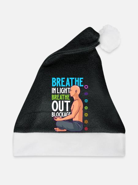 Chakra Atmung - Blockaden lösen - Weihnachtsmütze - Schwarz/Weiß - Vorne