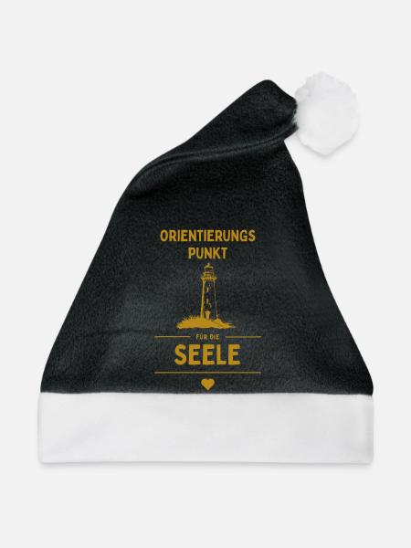 Orientierungspunkt für die Seele - Weihnachtsmütze - Schwarz/Weiß